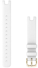 Каишка Garmin Lily, кожа, бяла, златна катарама