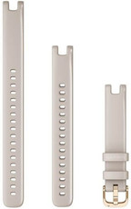 Garmin Lily каишка, силиконова, бежова, златна катарама