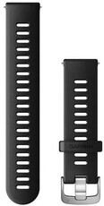 Силиконова каишка Garmin 20mm (за Forerunner 55, Venu, Venu Sq, Venu 2 plus), черен, Quick Release, 010-11251-9P