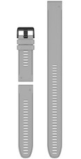 Силиконова каишка Garmin 26mm (за Garmin Fenix 8/7X/6X (51mm), Tactix и др.), сива, QuickFit, + удължена част, 010-12904-00