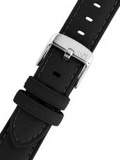 Кожена каишка Morellato Flake 5615D60.019 M, черен, рециклиран материал