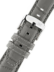 кожена каишка Morellato Soccer M 4497B44.092, сива, еко кожа