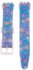 пластмасова каишка Ricardo Barletta 17mm (за Swatch), цветен