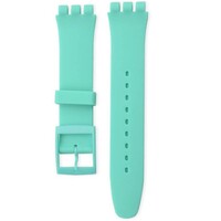 Унисекс ментова силиконова каишка за Swatch 19mm