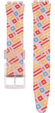 силиконова каишка Ricardo Barletta 17mm (за Swatch), цветен