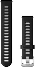 силиконова каишка Garmin 18mm (за Venu 2S, Vívoactive 4S, Vívomove 3S), черна, Quick Release, 010-11251-3E
