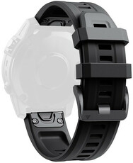 Силиконова, черна каишка Ricardo 26мм, (за Garmin Fenix 8X/7X6 (51 мм), Tactix и др.)