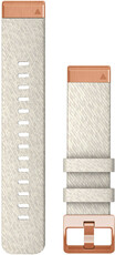 Найлонова каишка Garmin 20mm (за Garmin Fenix 8/7S/6S (43mm), и др.), бяла V2, QuickFit, 010-13102-09
