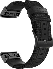 Найлонова каишка Ricardo 26 мм, за (Garmin Fenix 8X/7X/6X (51 мм), Tactix и др.), черен, QuickFit