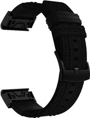 Найлонова каишка Ricardo 26 мм, за (Garmin Fenix 8X/7X/6X (51 мм), Tactix и др.), черен, QuickFit