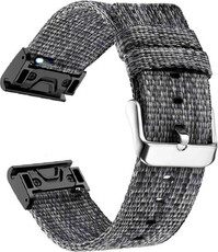 Найлонова каишка Ricardo 26mm (за Garmin Fenix 8/7X/6X (51mm), Tactix и др.), сива V1, QuickFit