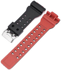 Пластмасова каишка Ricardo Felino 16mm (за Casio G-Shock GA-100, GA-110, GD-120, GLS-100), черна V2