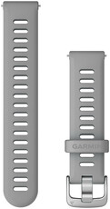 силиконова каишка Garmin 18mm (за Venu 2S, Vívoactive 4S, Vívomove 3S), сива V1, Quick Release, 010-11251-3G