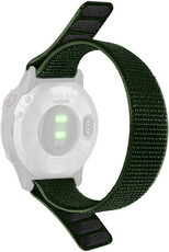 Каишка за нанизване 26 мм, найлон, зелена (Garmin Fenix 7X/6X/5X и др.)