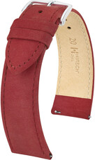 Червена кожена каишка Hirsch Osiris Nubuk M 03433161-2 (Teletina)