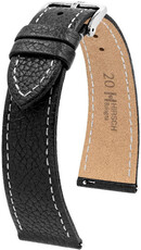 Черна кожена каишка Hirsch Bologna L 01802050-2 (Teletina)