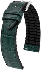 Зелена каишка Hirsch Paul L 0925028040-2 (телешка кожа / естествен каучук)