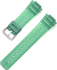 пластмасова каишка Ricardo Ribolla 16mm (за Casio G-Shock GA-2100/GA-2110, DW-5600, GW-6900), зелена, прозрачна