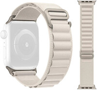 текстилна каишка Ricardo (за Apple Watch 42/44/45/49mm), бял