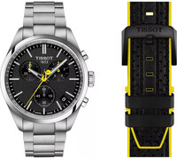 Tissot PR 100 Quartz T150.417.11.051.00 Tour de France 2024 Edition + резервна кожена каишка