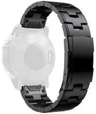 Стоманена гривна Ricardo 26mm (pro Garmin Fenix 8/7X/6X (51mm), Tactix aj.), черен V2, QuickFit