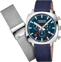 Mondaine Grand Cushion Quartz MSL.41440.LD.SET (+ резервна метална дръжка)