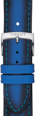 Кожена каишка Tissot T852.046.840 20mm, синьо, Quick Release