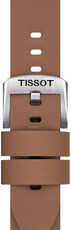 Кожена каишка Tissot T852.048.213 18mm, кафява, Quick Release