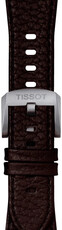 Кожена каишка Tissot T852.049.164 (за модел Tissot PRX 40mm), кафява, Quick Release