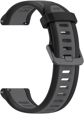 Силиконова каишка Ricardo 20 мм (Garmin Venu, Venu Sq, Venu Sq 2, Venu 2 plus и др.), черна, бързо освобождаване
