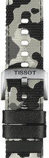 Текстилна каишка Tissot T852.046.771 22mm, šedý/maskáčový, Quick Release