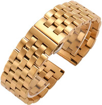 Стоманена гривна Ricardo Genova, златен, Quick Release