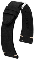 Кожена каишка Hirsch Serro L 05564050-2, черна, кожа от антилопа, лимитирана серия