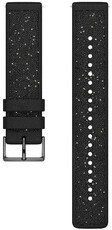 Силиконова каишка Polar 20mm с кристали, черна, размер S/M, Quick Release