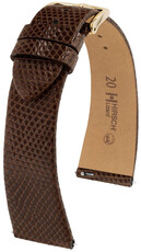 Кожена каишка Hirsch Lizard XL 01866210-1, кафява, гущерова кожа