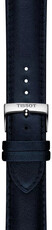 Кожена каишка Tissot T852.050.301 22mm, синьо, vegan, Quick Release