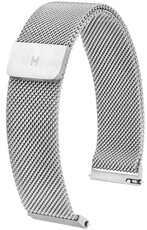 Стоманена гривна Hirsch Milanaise L 30161434-2, сребърна, магнитна