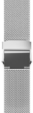 Стоманена гривна JVD RBR14C819-MESH 16mm, сребърен, милански