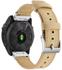 Ricardo Найлонова каишка 22 мм (за Garmin Fenix 8/7/6 (47 мм), Epix 2 и др.), бежова, QuickFit