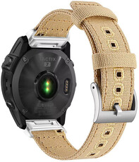Ricardo 26 мм найлонова каишка (за Garmin Fenix 8/7X/6X (51 мм), Tactix и др.), бежова, QuickFit