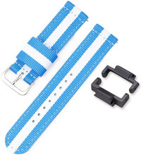 Текстилна каишка Ricardo 16mm (pro Casio G-Shock GA-2100/GA-2110, DW-5600, GW-6900), синьо, NATO, + сив Адаптер