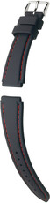 Силиконова каишка Hirsch Belize L 40268851-2, черна, дължина L