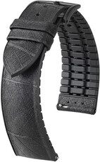 Кожена каишка Hirsch Leaf L 0925046050-5, черна, дължина L, бързо освобождаване