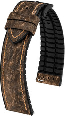 Кожена каишка Hirsch Stone L 0925044010-5, кафява, дължина L, бързо освобождаване