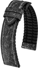 Кожена каишка Hirsch Stone L 0925044050-5, черна, дължина L, бързо освобождаване