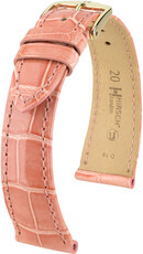 Кожена каишка Hirsch London 04307123-7, розов, кожа от алигатор, Quick Release