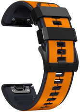 Силиконова каишка Ricardo 22mm (pro Garmin Fenix 8/7/6 (47mm), Epix 2 aj.), оранжев, QuickFit