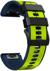 Силиконова каишка Ricardo 22mm (pro Garmin Fenix 8/7/6 (47mm), Epix 2 aj.), жълт V2, QuickFit