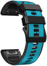 Силиконова каишка Ricardo 26mm (pro Garmin Fenix 8/7X/6X (51mm), Tactix aj.), синьо, QuickFit