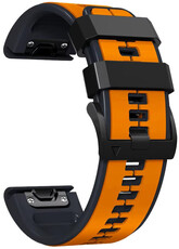 Силиконова каишка Ricardo 26mm (pro Garmin Fenix 8/7X/6X (51mm), Tactix aj.), оранжев V2, QuickFit